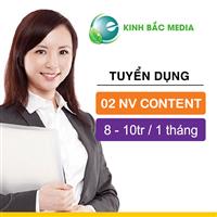 TUYỂN 02 NHÂN VIÊN CONTENT MARKETING FULL TIME VÀ 03 CTV CONTENT ONLINE