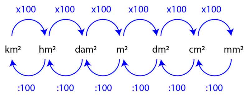 ✓ Đơn vị đo diện tích