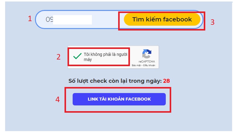 Tìm facebook bằng số điện thoại​