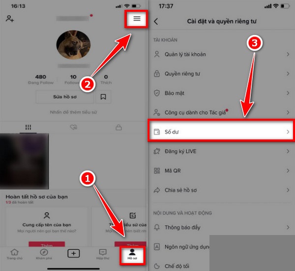 Nạp xu tiktok bằng thẻ điện thoại