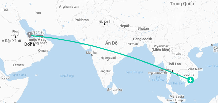 múi giờ qatar và việt nam