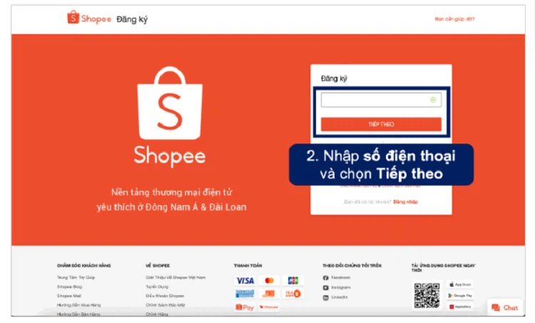 Cách tạo tài khoản bán hàng trên shopee