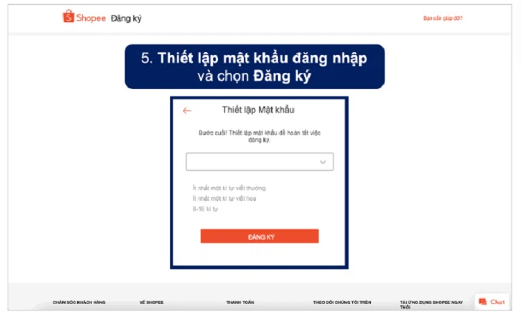 Cách tạo tài khoản bán hàng trên shopee