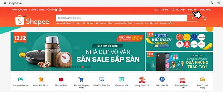 Cách tạo tài khoản bán hàng trên shopee
