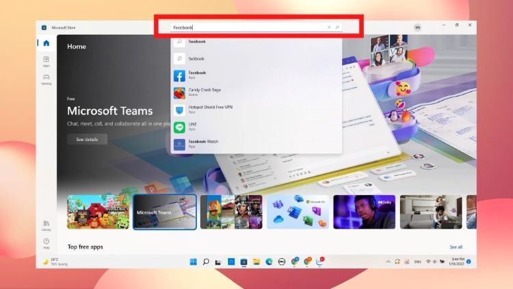 Tải facebook về máy tính